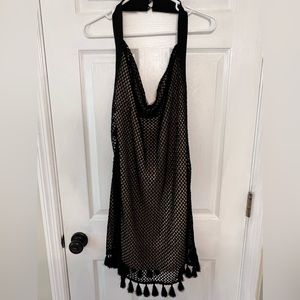 Black knitted dress